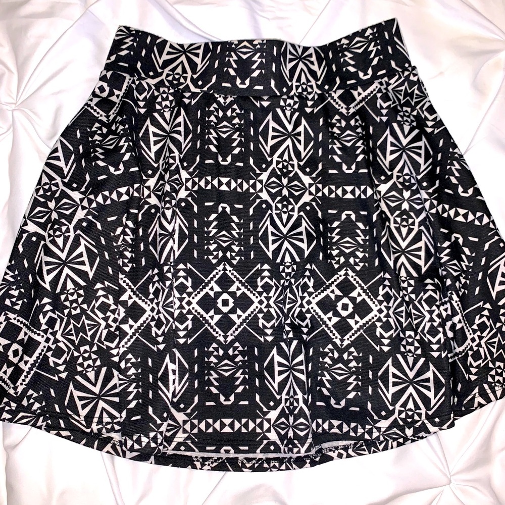 High waisted mini skirt